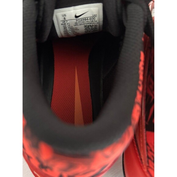 Size 8- Nike Alpha Menace 4 Pro  Red Black Football Cleats | FQ3984-600 main image 7